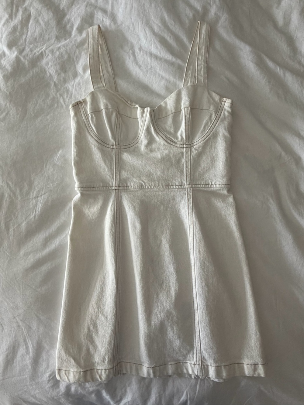 Reformation White Bustier Camisole